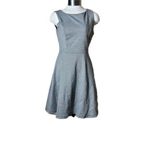 Monteau Stretchy Black White Sleeveless Dress BIG BOW Size Small